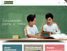 Tablet Screenshot of escolaleaozinho.com.br